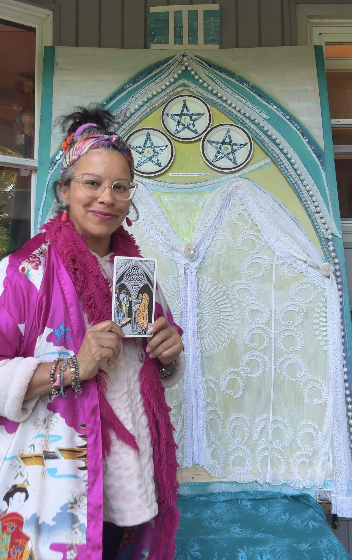 Three of Pentacles — The sacred house, lovingly built (1 of 3)